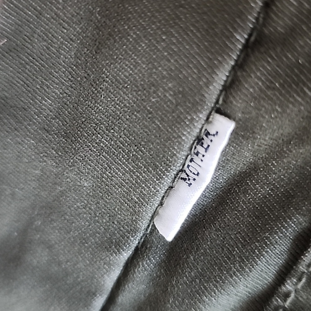 Mother The Looker Cropped Skinny Jeans in Army Green Size 27 - Picture 10 of 13